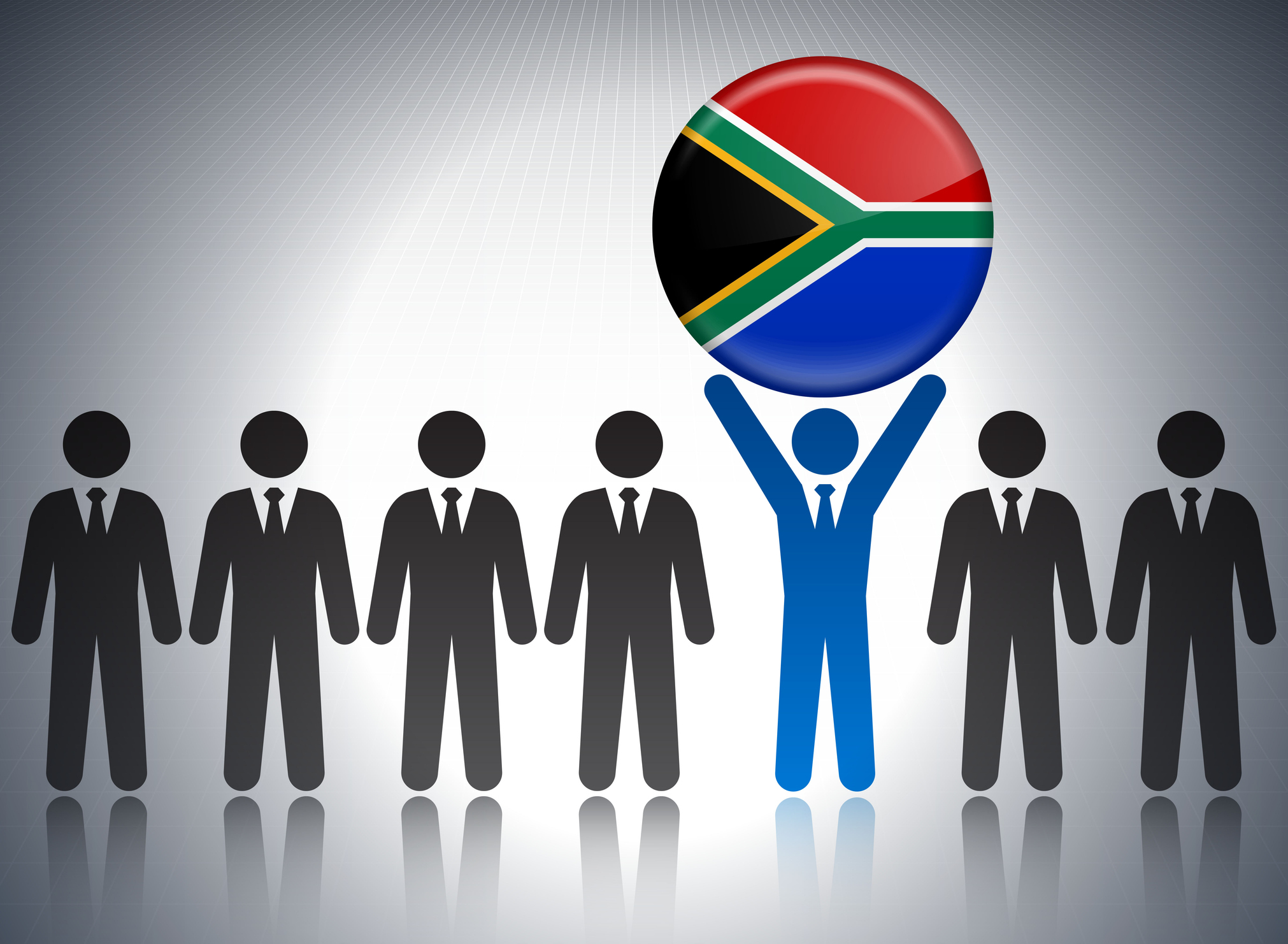 Stick Figure Holding South Africa